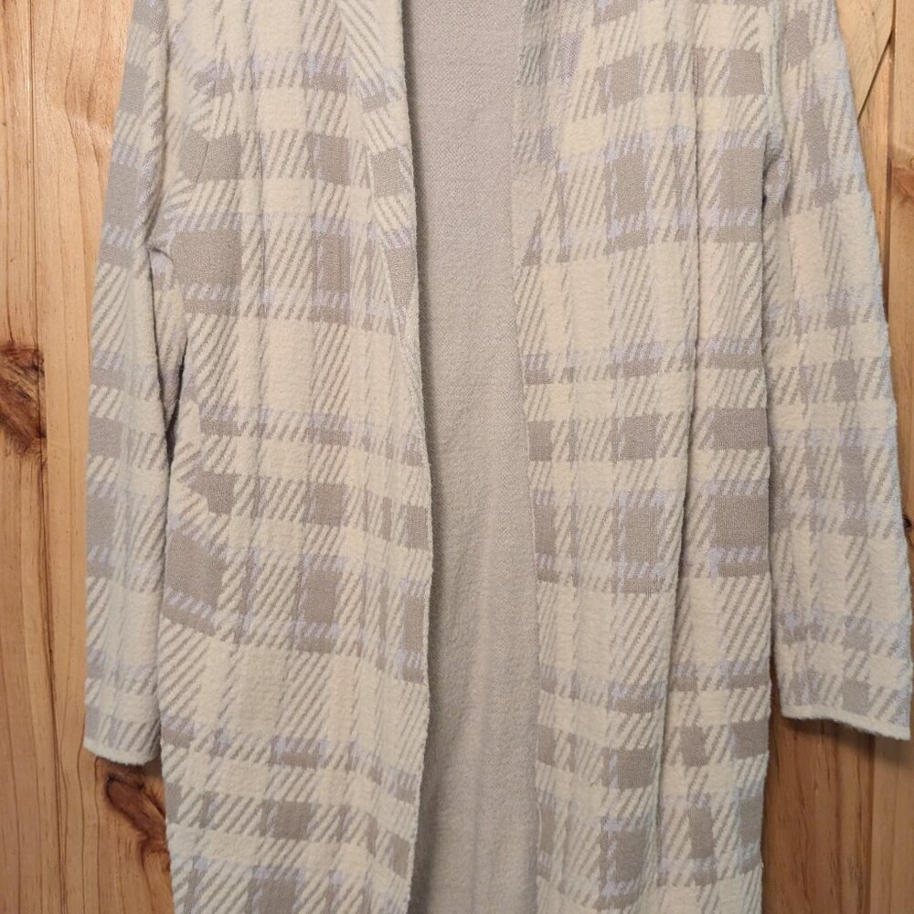 Ann Taylor Plaid Open Front Coatigan Cardigan | Size XS